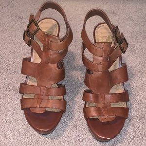 Gianni Bini Leather Wedges